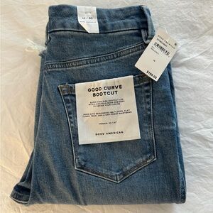 NWT: Good American: Good Curve Bootcut Jeans, Size 10/30